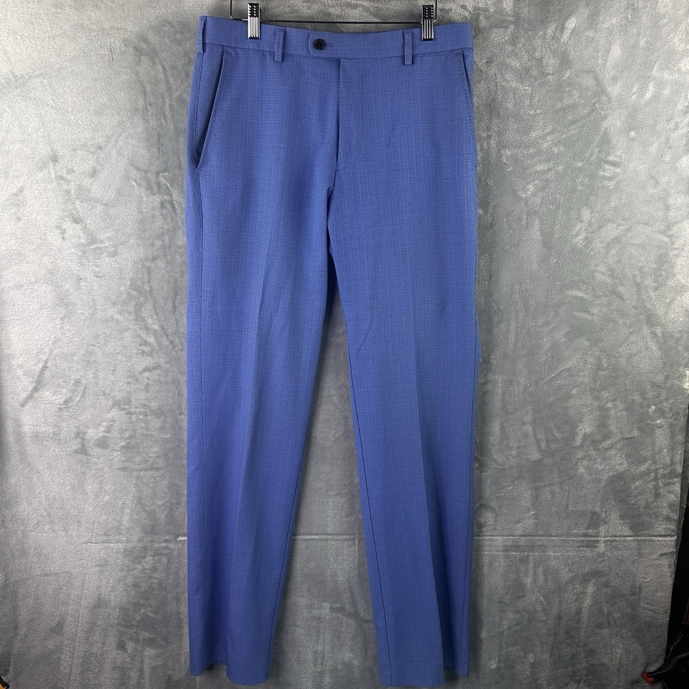 Peter Millar Wickham Blue Dress Pants Men's 32 Tailored Fit*